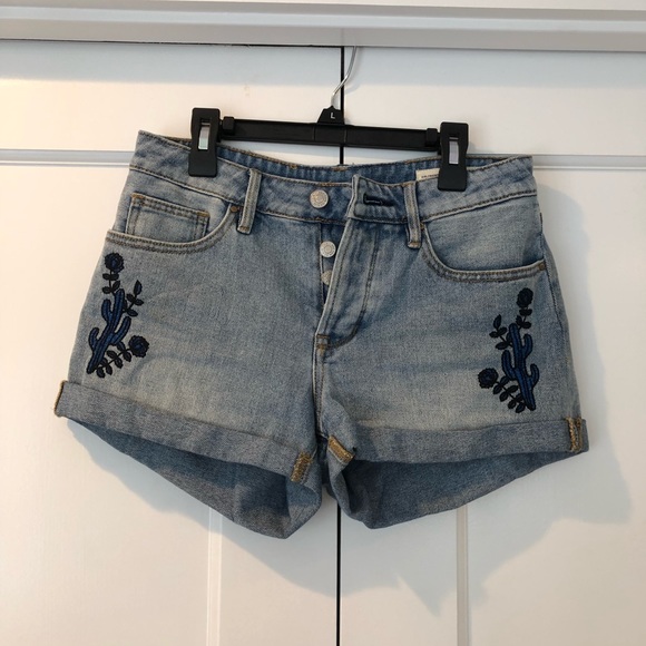 pacsun embroidered shorts